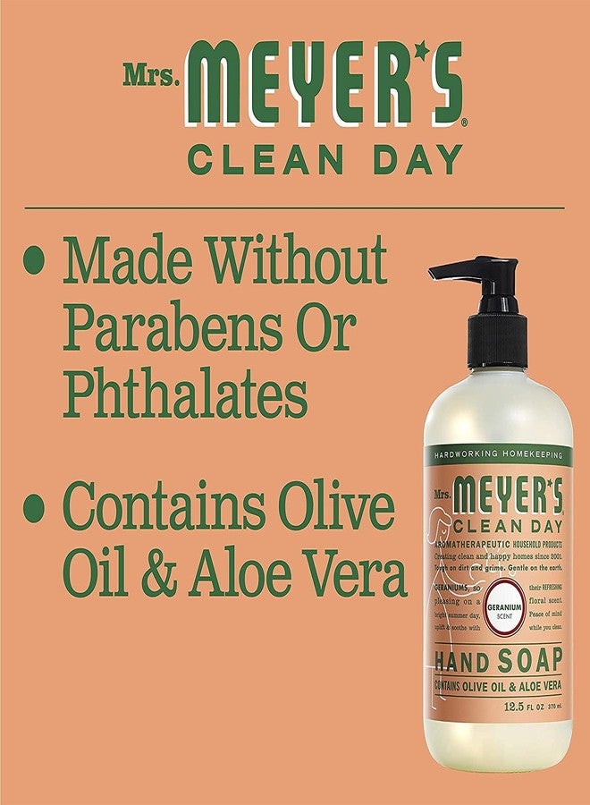 Mrs. Meyer's Liquid Hand Soap Geranium 12.5 Fl Oz. - Image 4