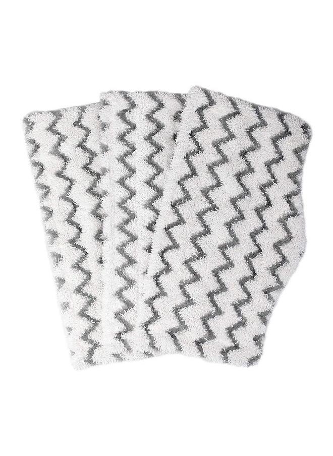 3 Pack Replacement Pads for Shark Steam Mop Series Washable Reusable Dirt Grip Pads Compare to Part （white）