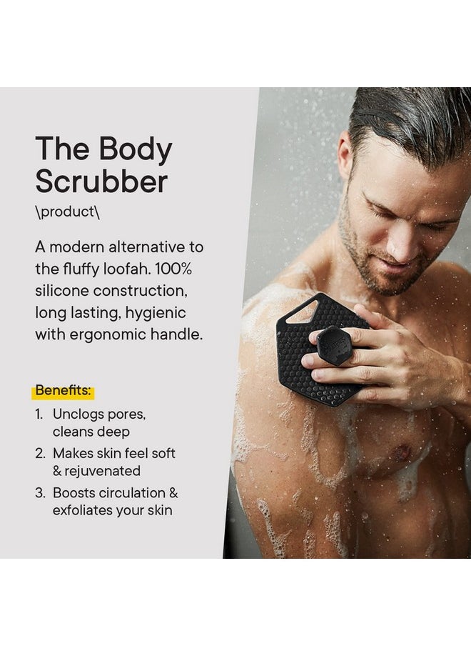 TOOLETRIES - Ooletries Silicone Body Scrubber For Men 100% Silicone Scrubber For Deep Cleaning & Exfoliating Your Skin Long Lasting More Hygienic Than Loofah (3 Pack) - Image 1
