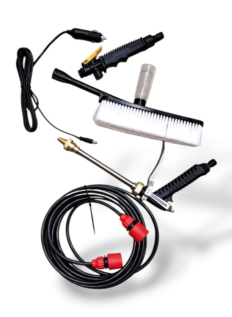 High power pressure washer 12 volt for use in car/home full set with brush / hose / multiple size nozzle - Image 3
