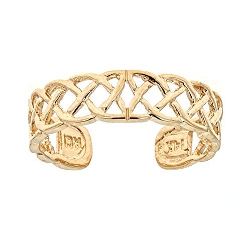 Ritastephens 14k Solid Yellow Gold Toe Ring Body Art Adjustable - Image 2