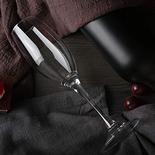 Avora Kitchenware كأس نبيذ أحمر أفورا 165 مل كأس شمبانيا زجاجي شفاف 2 - Image 2