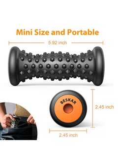 BESKAR Foot Massager Roller for Plantar Fasciitis Relief, Portable, Deep Tissue Muscle Massage, Foot Arch and Heel Pain, Reflexology Tool  - Image 4