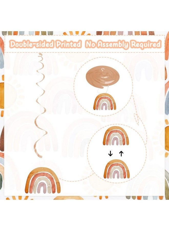 K KUMEED - First Trip Around The Sun Birthday Decorations 20Pcs Boho Sun 1St Birthday Ceiling Hanging Swirls Boho You Are My Sunshine Birthday Party Decorations For 1St Birthday Girl Boy - Image 1