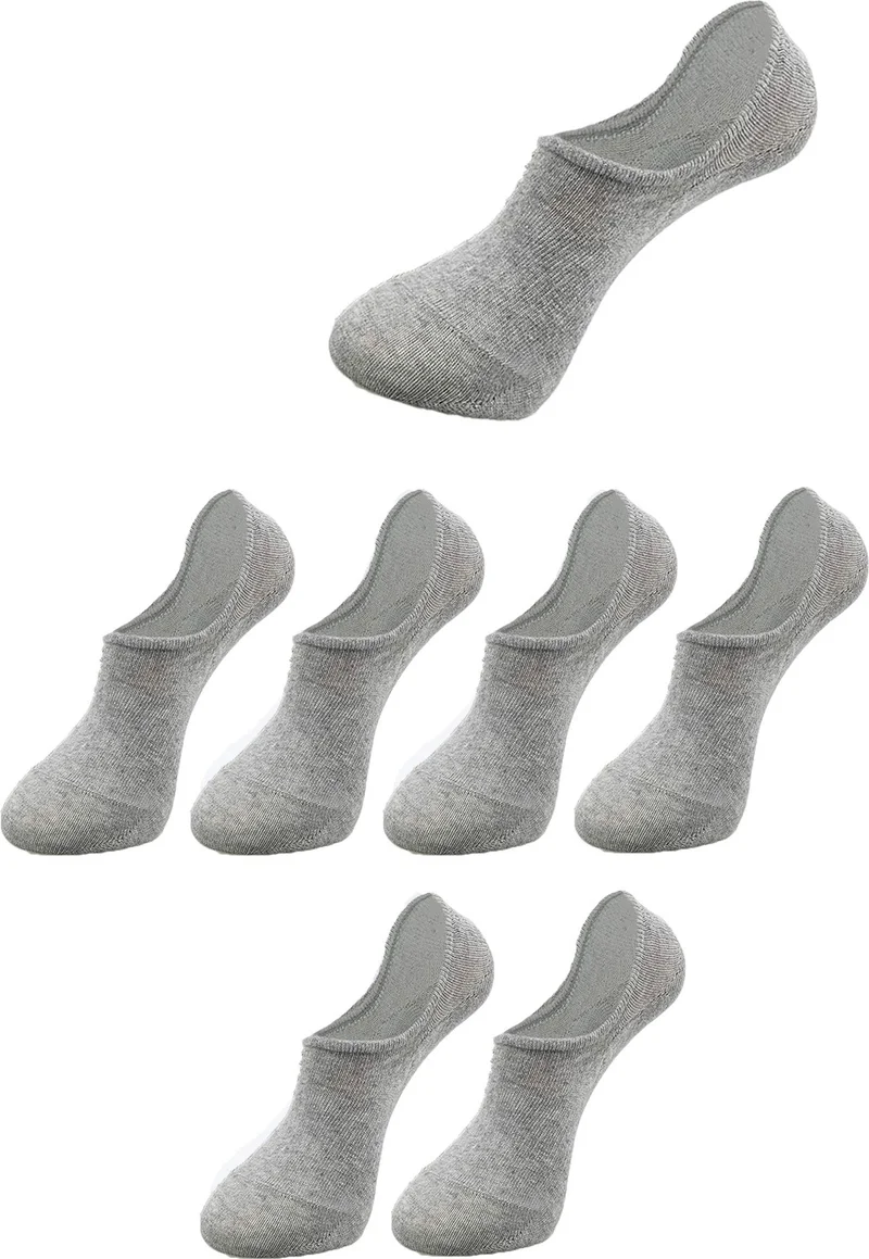 بي جي كي Unisex 6 Pairs Cotton Invisible Sneakers Socks Colorful (Economical)