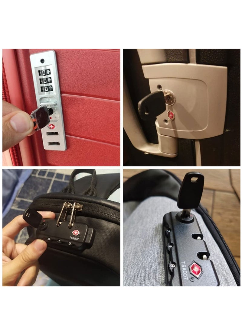 SYOSI - Master Keys Travel Luggage Suitcase Customs TSA Lock Key Universal Security TSA002 2 Pieces - Image 1