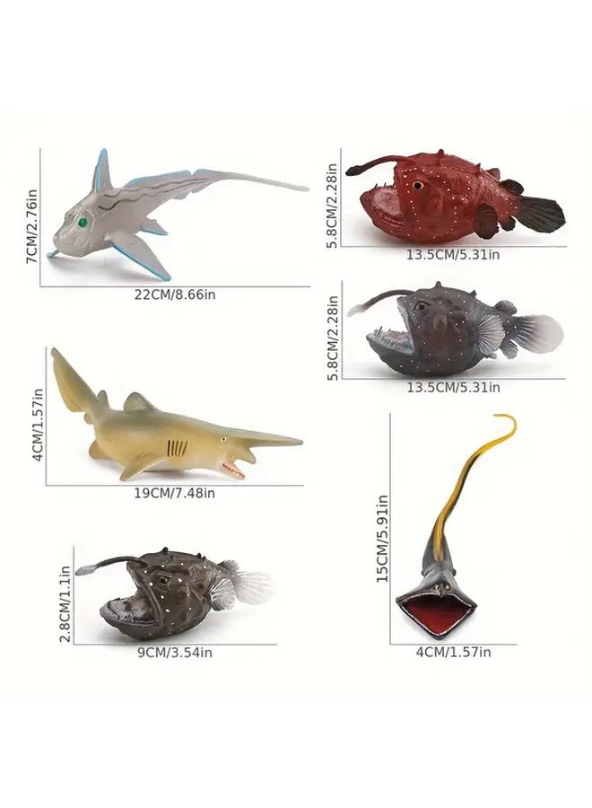 Realistic Silvery Shark Deep Sea Model Desktop Decor For Learning - Image 2