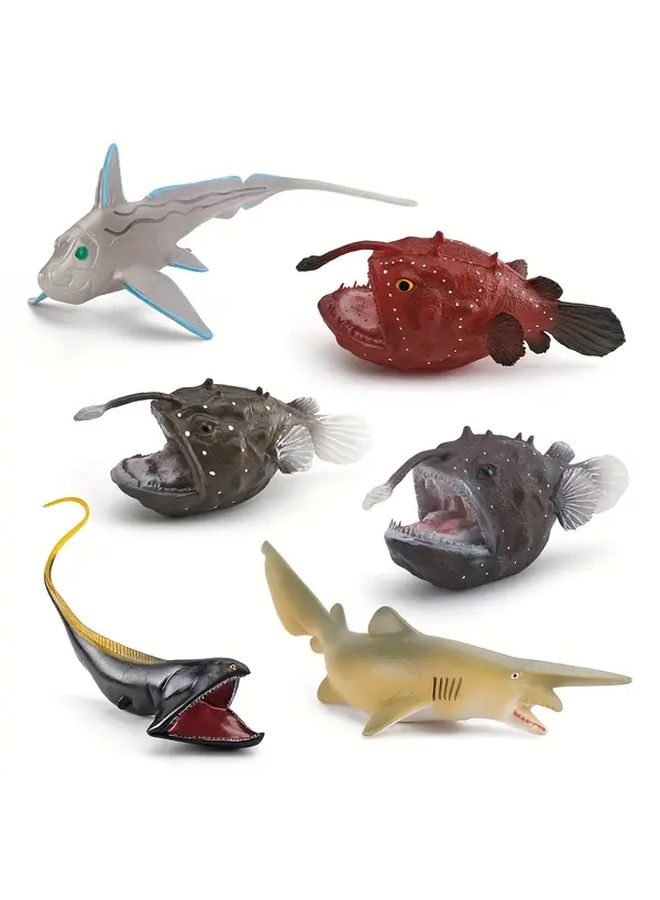Realistic Silvery Shark Deep Sea Model Desktop Decor For Learning - Image 5