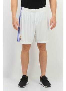 Adidas Men Sportswear Fit Real Madrid Football Shorts, White  - Image 1