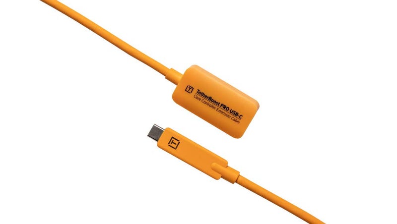 Tether Tools Pro USB-C Core Controller Extension Cable Charging Adapter (High-Visibility Orange),31 Feet - Image 2