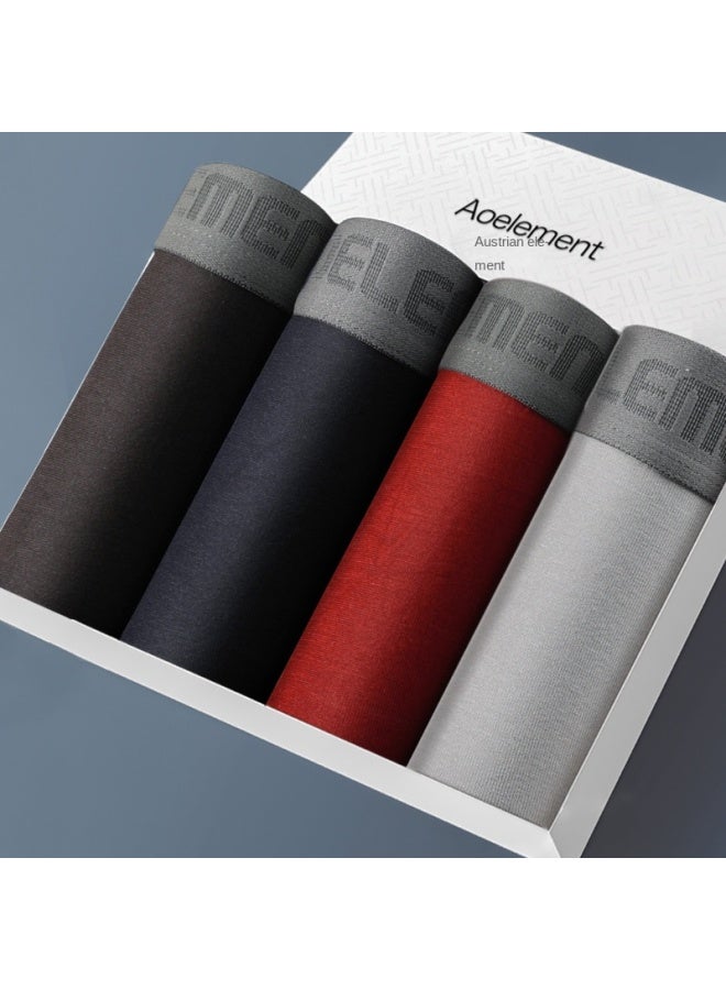 Four-pack Gift Box Men's Underwear Men's Boxer Briefs Breathable Youth Briefs Men's Underwear Briefs