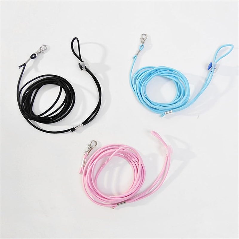 Color A Escape Proof Parrot Leash Elastic Cord Metal Ankle Rings Pet Training Rope 3Meter - Image 5