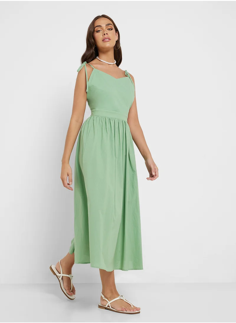 جينجر Princess Cut Volume Midi Dress