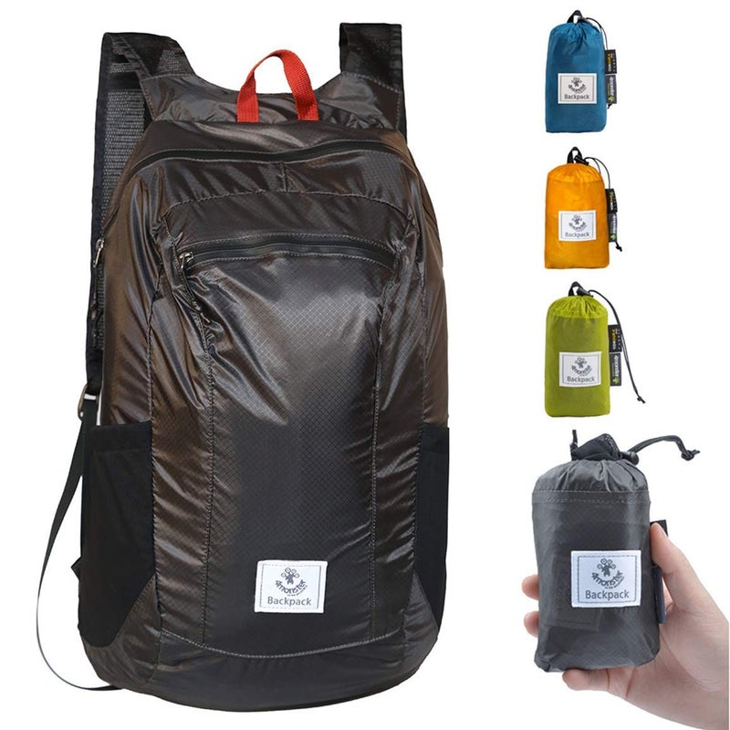 4Monster Hiking Daypack,Water Resistant Lightweight Packable Backpack For Travel Camping Outdoor (Grey, 24L) - Image 1