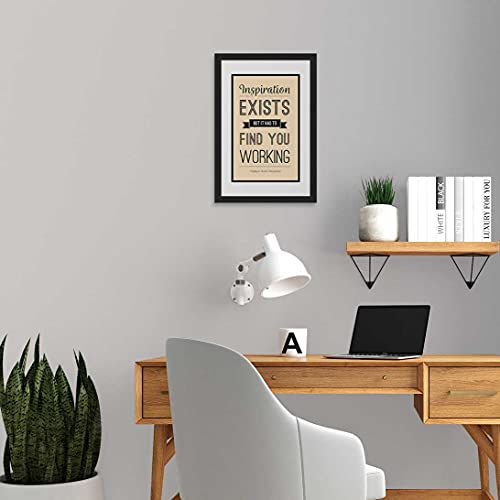 ArtX Paper Inspiration Exists Motivational Quote Framed Wall Art Painting, wall decor for living room, Multicolor, Alphabets, 12.5x18.5 Inches, Set of 1 - Image 3