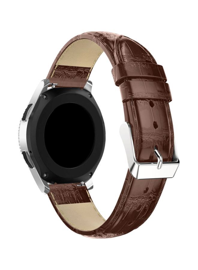 NIBEMINENT Replacement Band For Samsung Galaxy Smartwatch 46mm Brown - Image 2