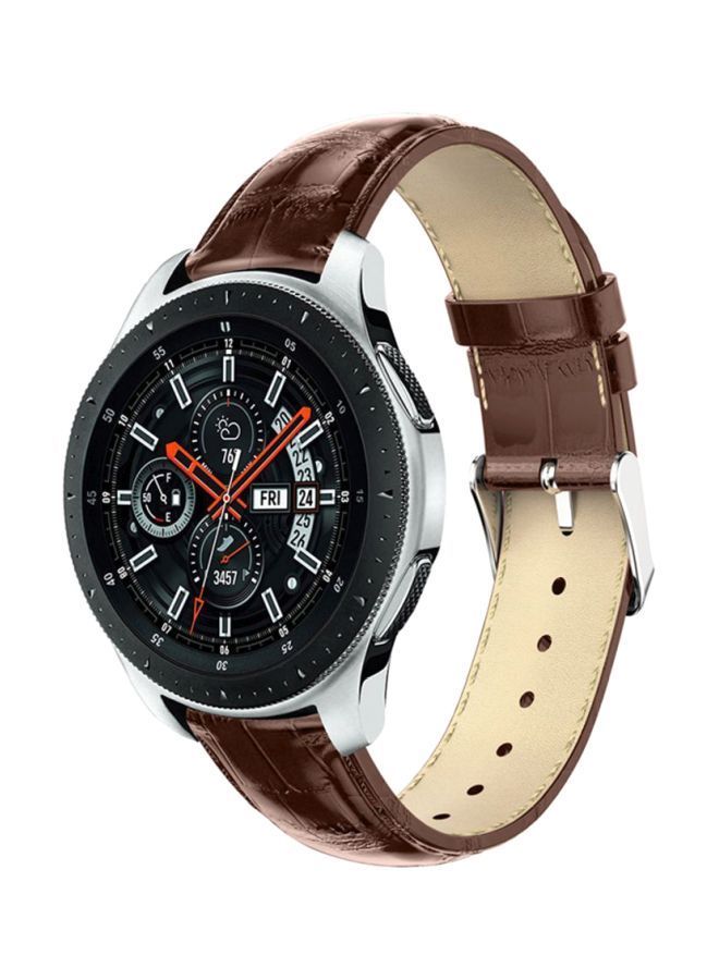 NIBEMINENT Replacement Band For Samsung Galaxy Smartwatch 46mm Brown - Image 3