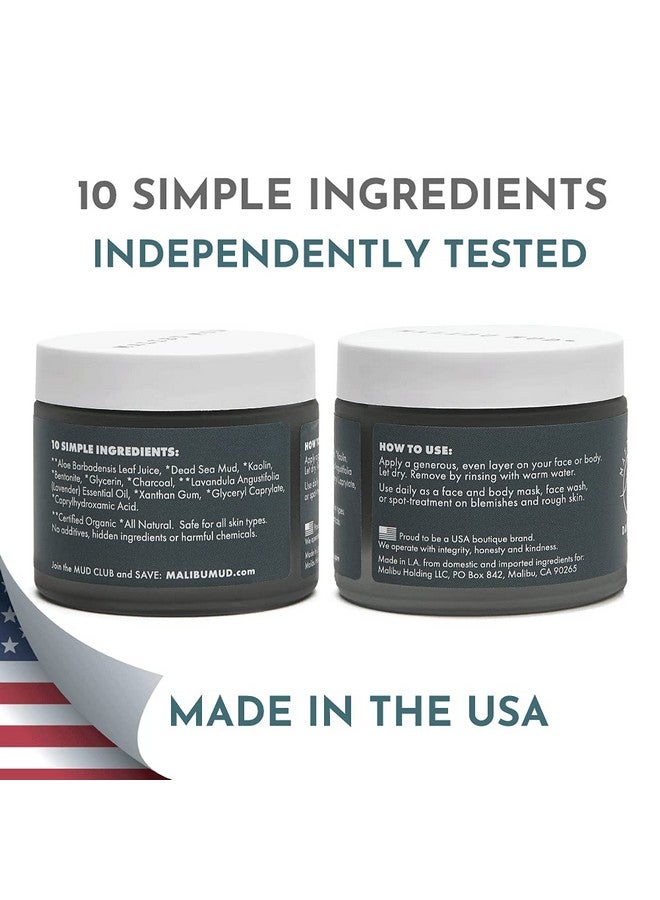 MALIBU MUD Allnatural Face And Body Mask For Daily Detox Cleanse Rejuvenate Without Drying Your Skin For All Skin Types - Image 3