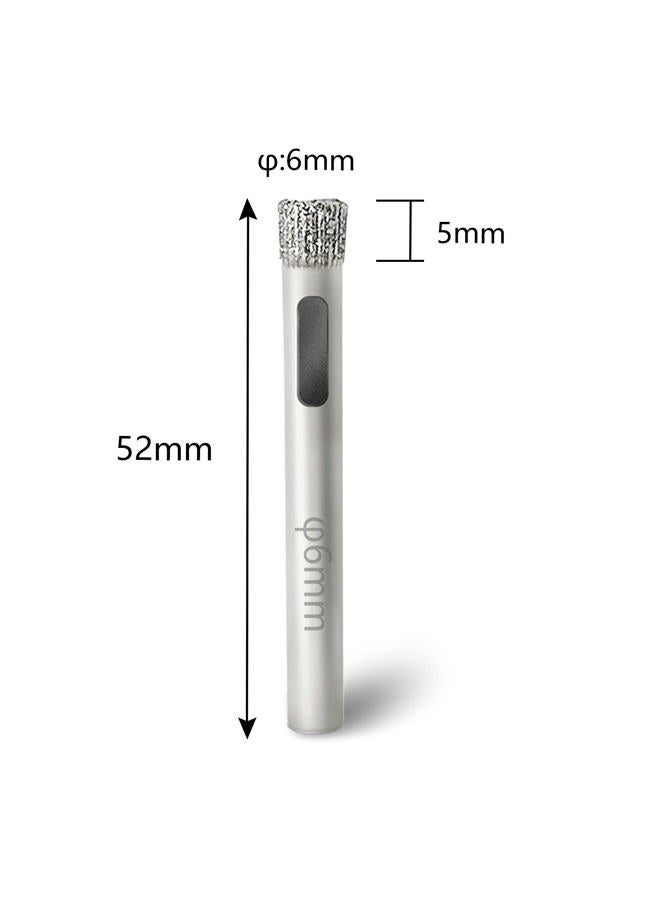 Jamiikury مناشير ثقوب الماس 1/4" / 6mm، منشار ثقوب بلاط الزجاج - عبوة من 15 قطعة - Image 2
