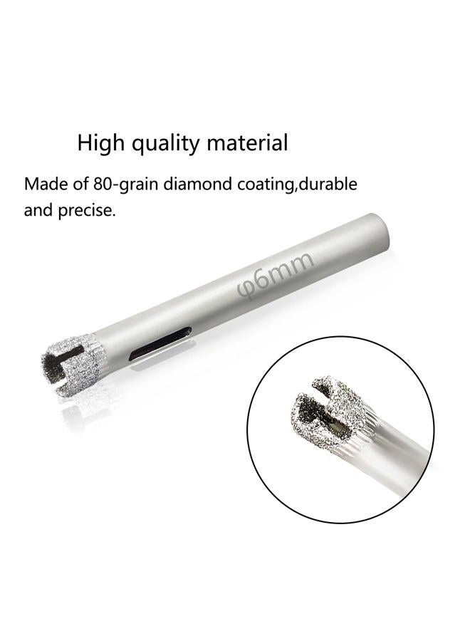 Jamiikury مناشير ثقوب الماس 1/4" / 6mm، منشار ثقوب بلاط الزجاج - عبوة من 15 قطعة - Image 3