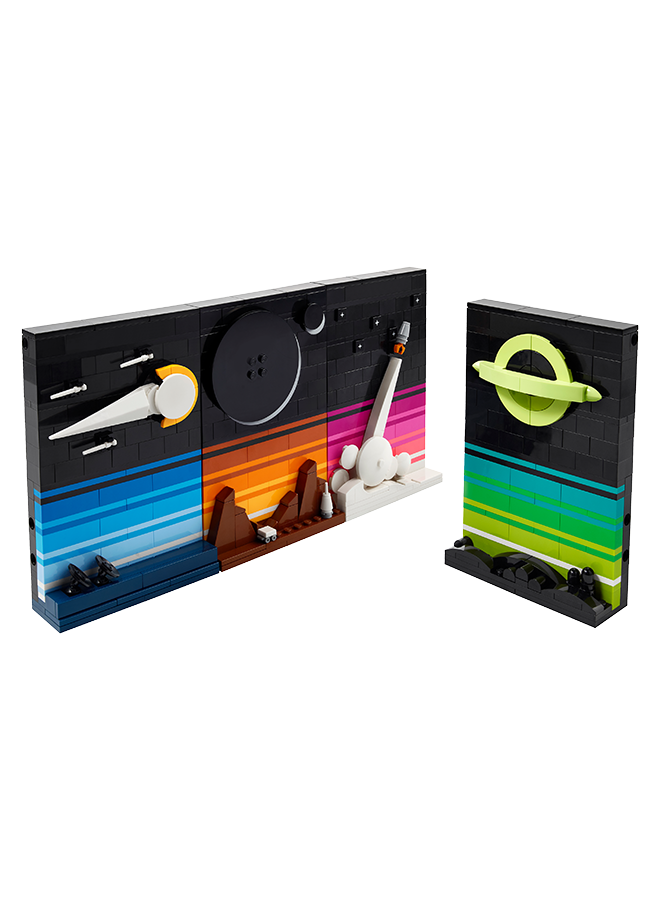 ليغو Ideas Tales Of The Space Age 21340 Building Set For Adults; 4 Connectable 3D Postcard Models; Gift Idea For Sci-Fi And Astronomy Lovers To Build And Hang On A Wall Or Display Freestanding (688 Pieces)