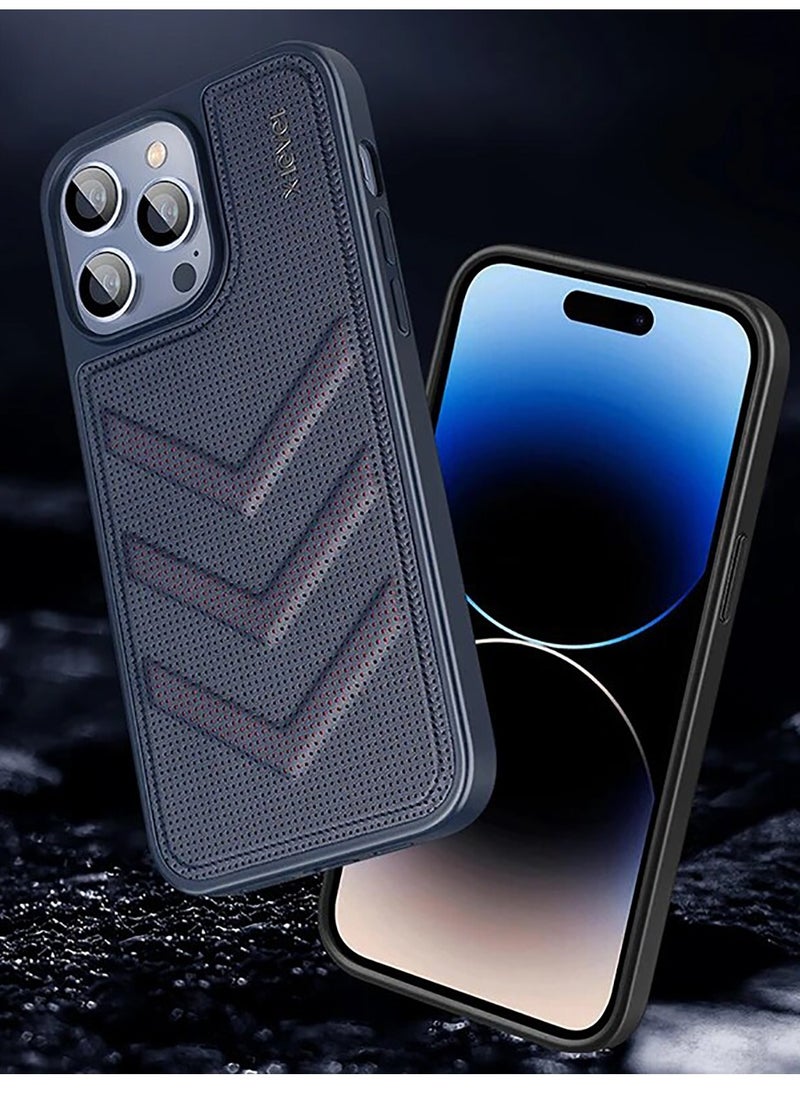 X-level X-LEVEL For iPhone 15 Pro Max Firebat Series Phone Cover - Blue Color  - Image 2