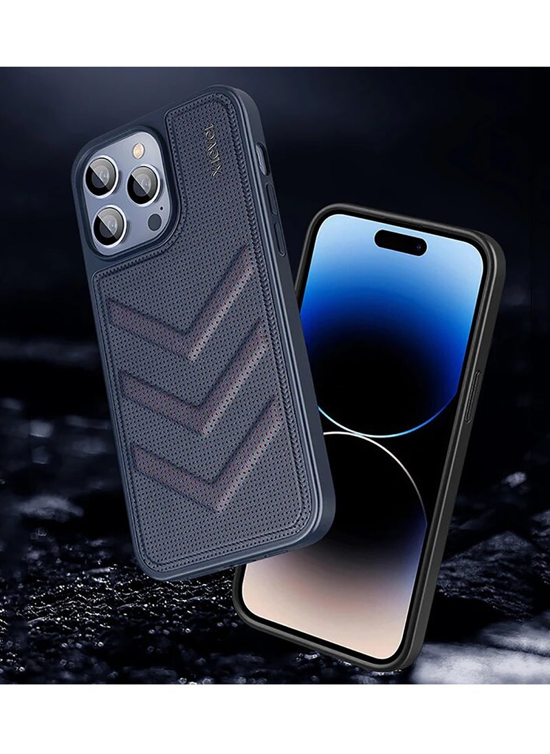 X-level X-LEVEL For iPhone 15 Pro Max Firebat Series Phone Cover - Blue Color  - Image 4