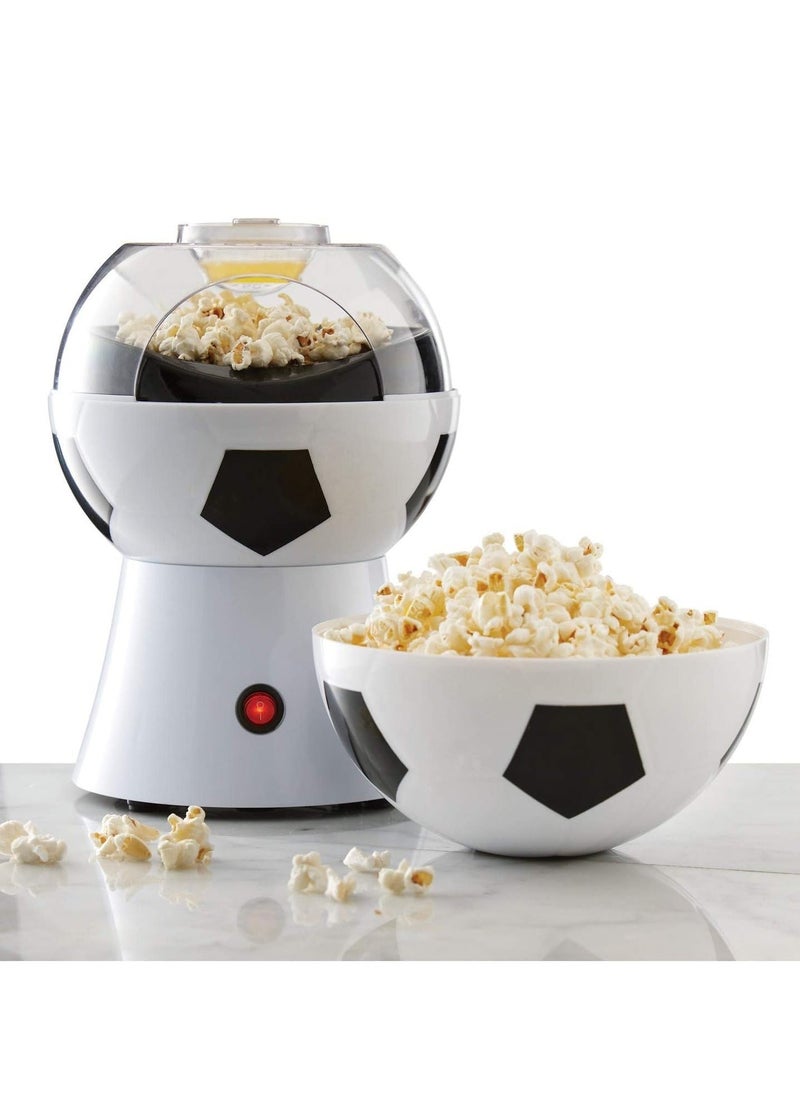 ELTRAZONE Mini Hot Air Popcorn Maker, 1200W – Fun Soccer, Basketball, Volleyball Style Popcorn Machine for Healthy Oil-Free Snacks – Ideal for Family Movie Nights, Parties, Football Games, and Events - Image 4