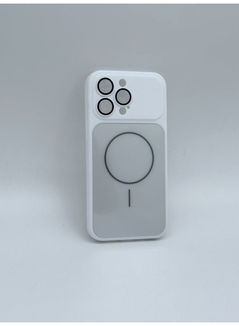 general Premium Skin Feel MagSafe Compatible Case for iPhone 14 Pro Max – Ultra-Slim Shockproof Matte Finish Cover with Built-in Camera Lens Protection (White) - Image 2