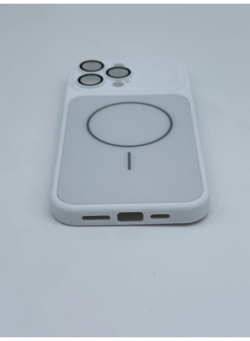 general Premium Skin Feel MagSafe Compatible Case for iPhone 14 Pro Max – Ultra-Slim Shockproof Matte Finish Cover with Built-in Camera Lens Protection (White) - Image 4