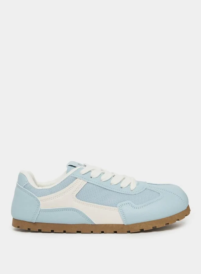 ستايلي Styli Color Block Lace Up Sneakers