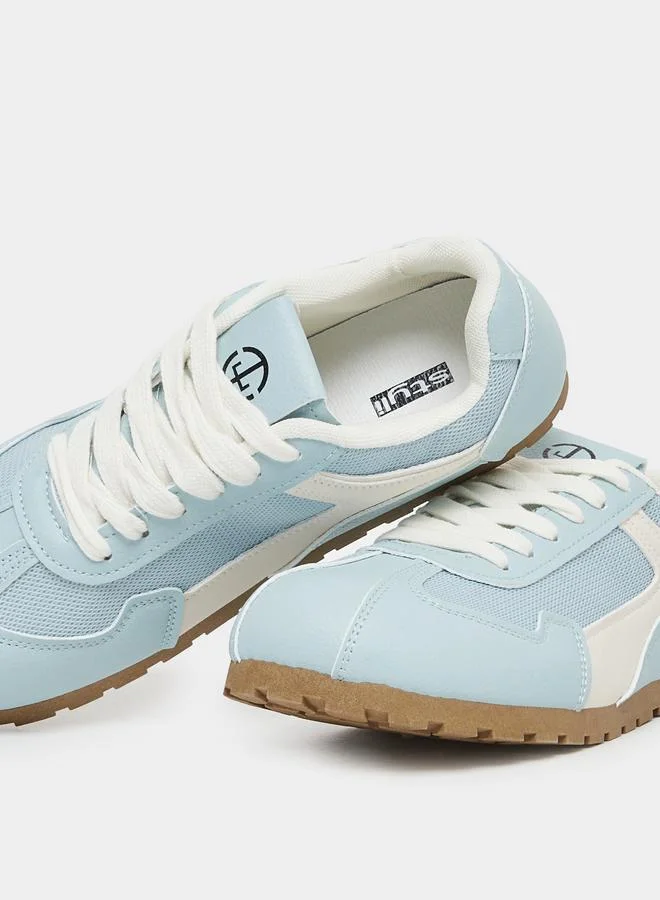 Styli Styli Color Block Lace Up Sneakers