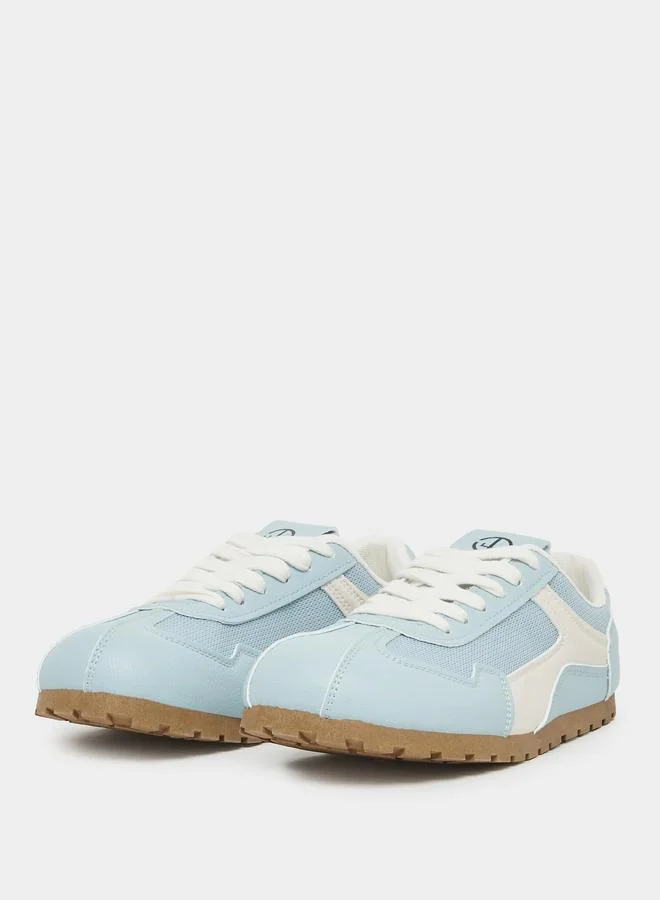 ستايلي Styli Color Block Lace Up Sneakers