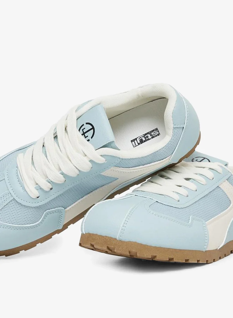 Styli Color Block Lace Up Sneakers