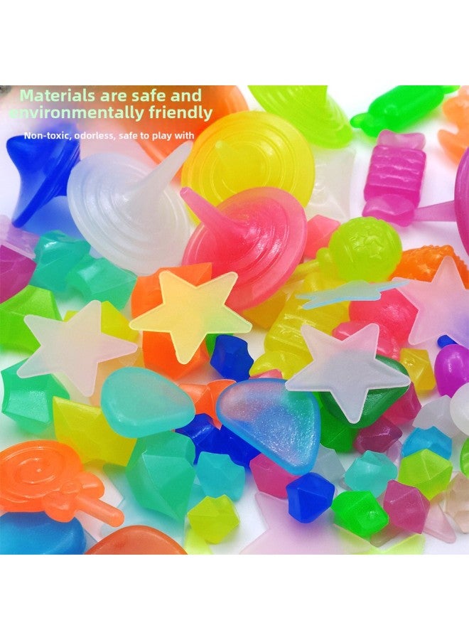 Super Bright Children's Colorful Stone Toy Luminous Stone Luminous Stone Marine Animal Luminous Beads Luminous-Color:Mesh Bag + Mixed Luminous Stone 150g