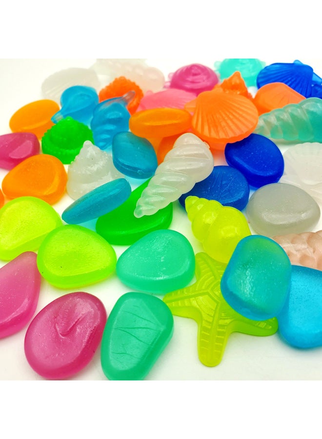 Super Bright Children's Colorful Stone Toy Luminous Stone Luminous Stone Marine Animal Luminous Beads Luminous-Color:Mesh Bag + Mixed Luminous Stone 150g