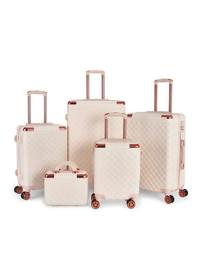 LIMRA Luggage set 5 pieces travel Bags with a distinctive design from limra Beige