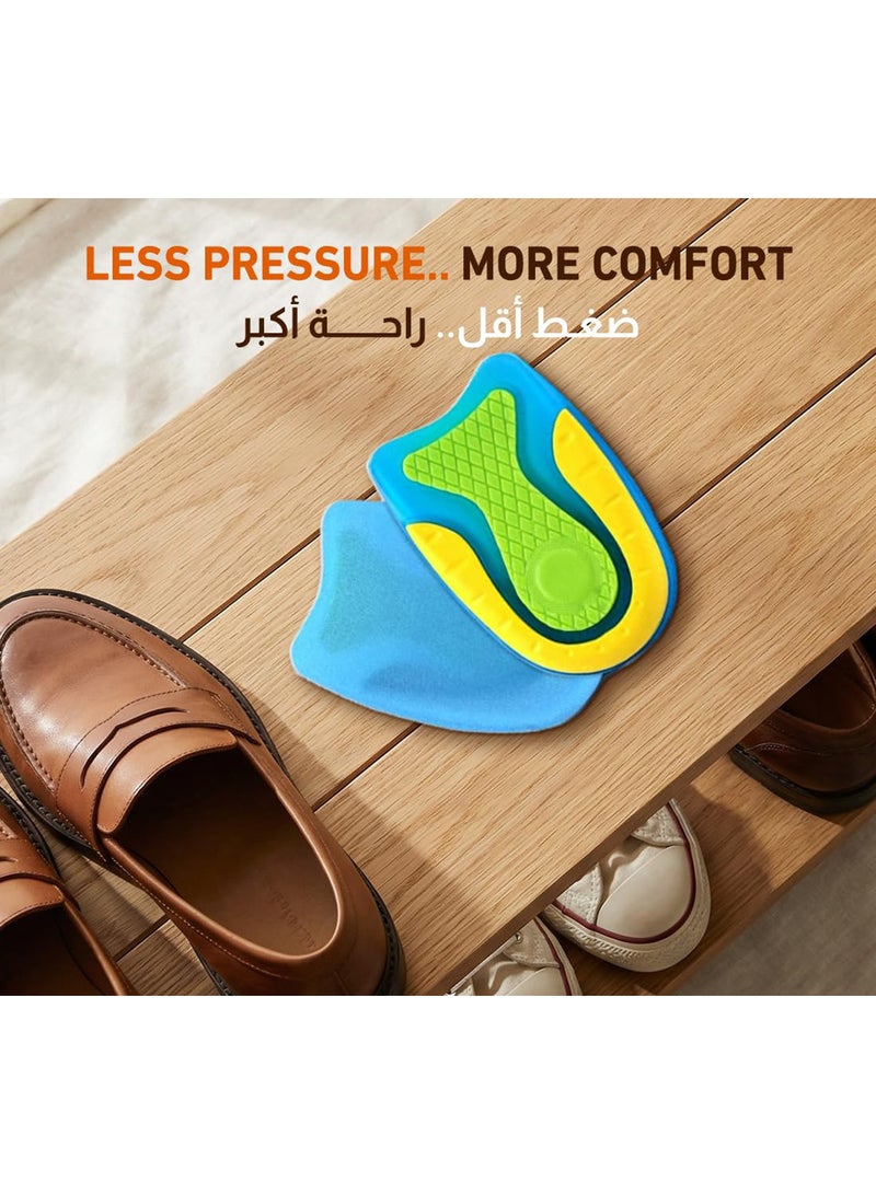 Tishta Gel Heel Pads - Shock Absorption Support for Daily Comfort and Heel Relief - Soft Gel Cushion for Walking and Long Standing-Model2 - (Small) - Image 3