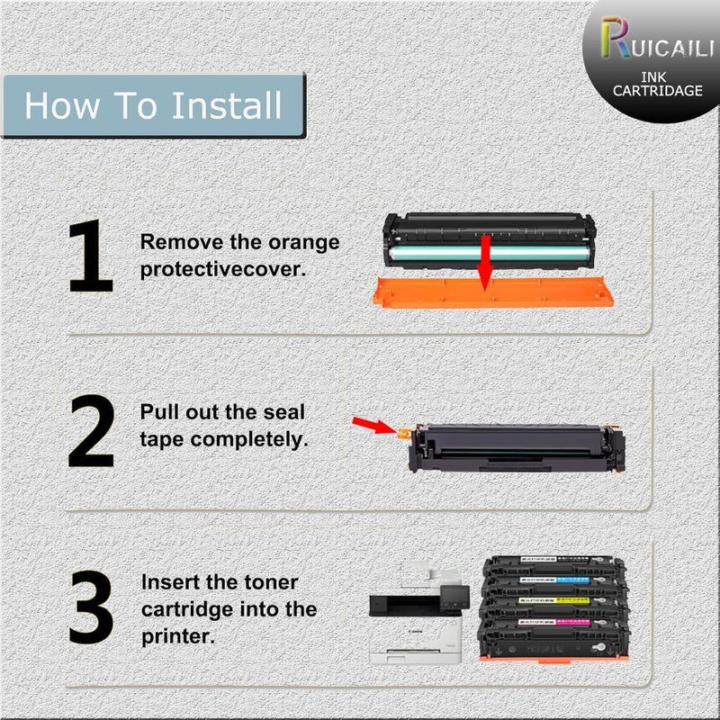 مكبس طباعة مطابق لـ 201A، بديل لحبر الطابعة HP Color Laser Jet Pro MFP M277dw M277n M277c6 M274n M252dw M252n - Image 4