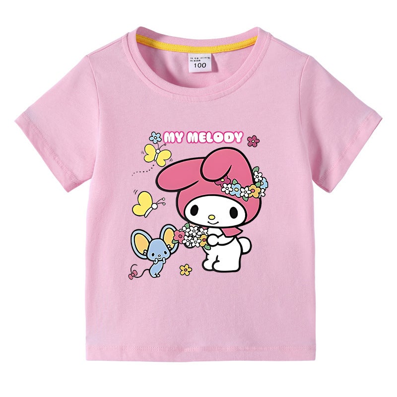 2023 New Children'S Clothing Korean-Style Children'S Summer Short-Sleeved T-Shirt Boys Girls Baby Half-Sleeved T-Shirt Top Cotton - Image 2