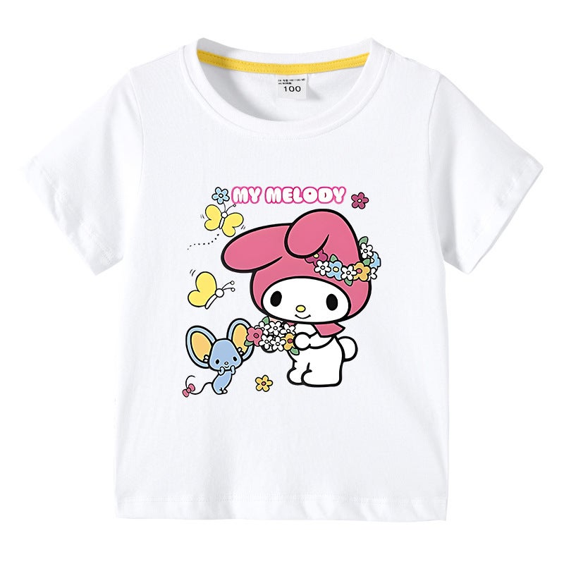2023 New Children'S Clothing Korean-Style Children'S Summer Short-Sleeved T-Shirt Boys Girls Baby Half-Sleeved T-Shirt Top Cotton - Image 3