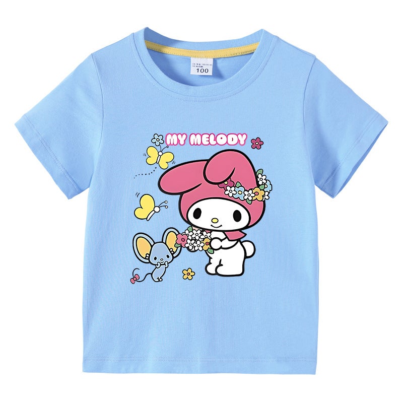2023 New Children'S Clothing Korean-Style Children'S Summer Short-Sleeved T-Shirt Boys Girls Baby Half-Sleeved T-Shirt Top Cotton - Image 5