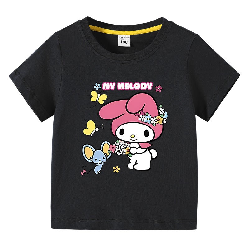 2023 New Children'S Clothing Korean-Style Children'S Summer Short-Sleeved T-Shirt Boys Girls Baby Half-Sleeved T-Shirt Top Cotton - Image 1