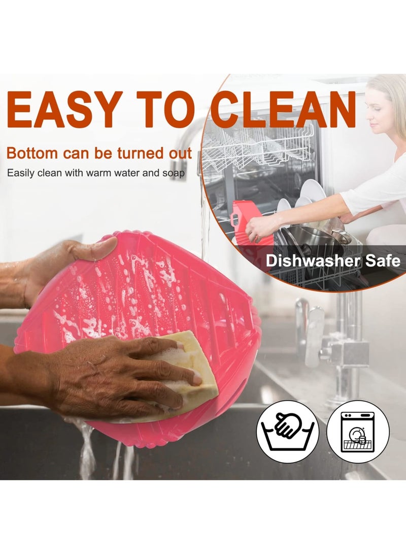 SYOSI Air Fryer Silicone Liners Square 2 Pack 8.6 Inch Airfryer Liners 4-7 QT Reusable Air Fryer Liners Silicone Pot Oven Liner Baking Tray, Air Fryer Basket Silicone Mat Bowl Air Fryer Accessories Kitchen - Image 5