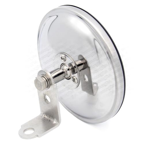 Boursin 5 Inch Convex Round Mirror Blind Spot For Isuzu NPR NPR-HD NQR NRR FSR FVR FRR Truck Bus Atv Utv Adjustable Bracket - Image 1