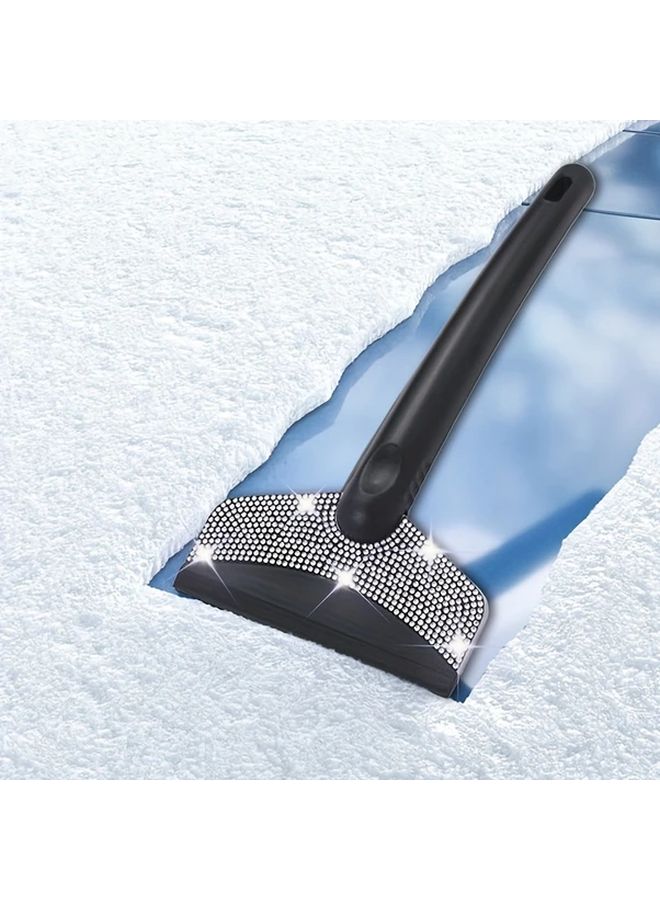 Color Short Car Snow Shovel And Ice Scraper With Stainless Steel Blade And Extendable Brush - Image 5
