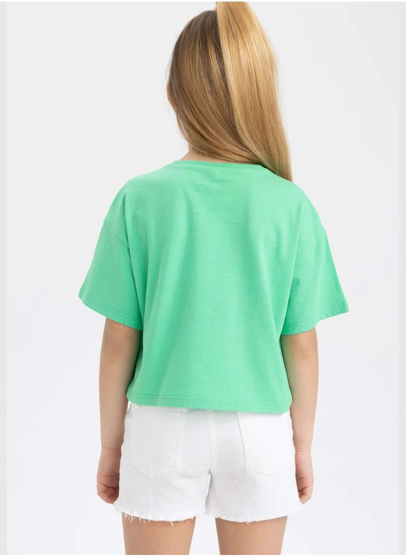 DeFacto Girl Knitted Short Sleeve Body
