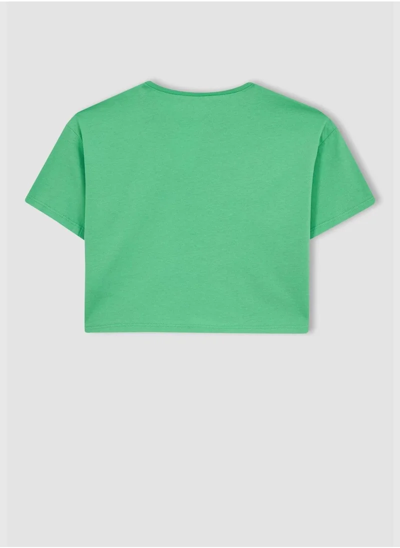 DeFacto Girl Knitted Short Sleeve Body