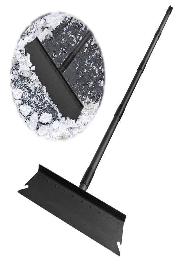 TwinkleTool Larger Garden Cleaning Shovel, Floor Scraper, Ice Scraper, 63 Inch Adjustable Heavy Duty Snow Scraper Long Handle, Garden Flat Shovel for Lawn Edging Weeding Digging Snow Removal and Ice Scraping - Image 1