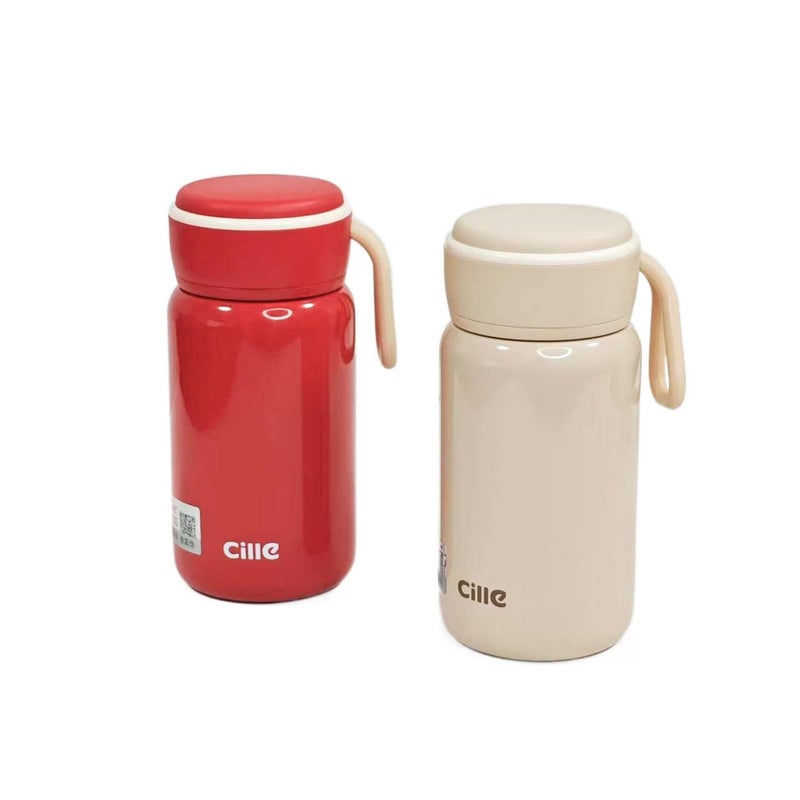 قارورة مياه معزولة، ستانلس ستيل، 200 ml، أزرق من الستانلس ستيل باللون الأزرق - Image 5